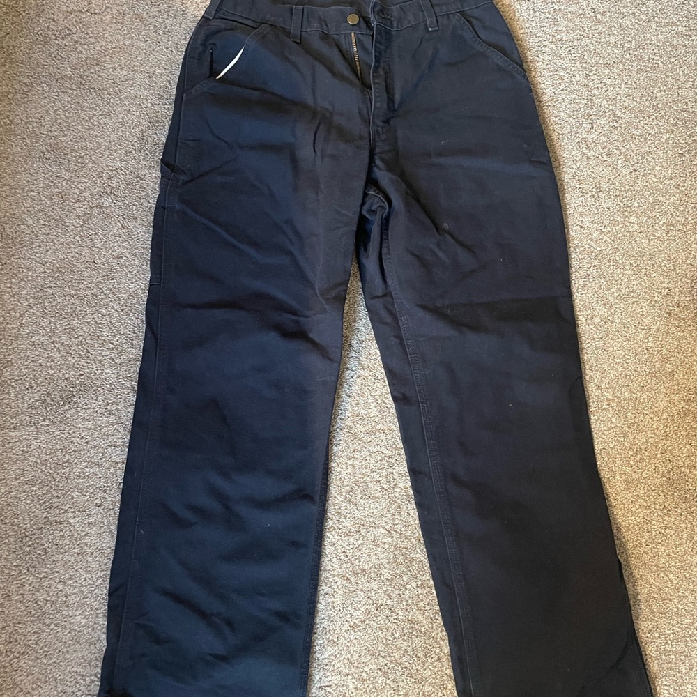 Carhartt Blue Cargo Pants Durable Cotton Blend